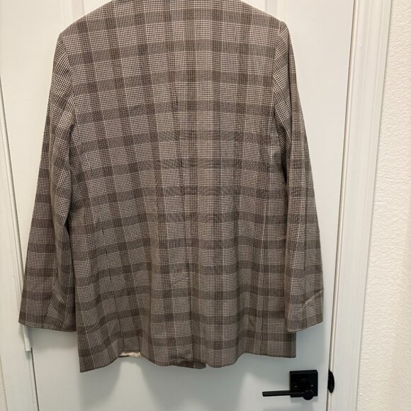 A New Day Plaid Double Breasted Boxy Fit Blazer Fully Lined Size Medium NWT - Picture 6 of 10
